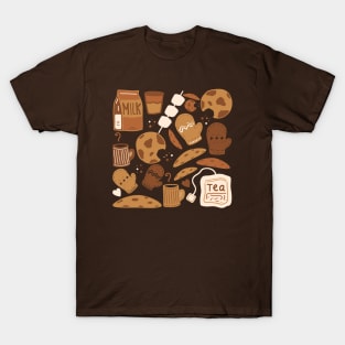 Holiday Comfort Cookies and Hot Drinks T-Shirt